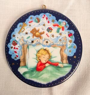 Vtg Hallmark Holiday Enchantment "Visions of Sugarplums" Ornament 1993 NOS NIB